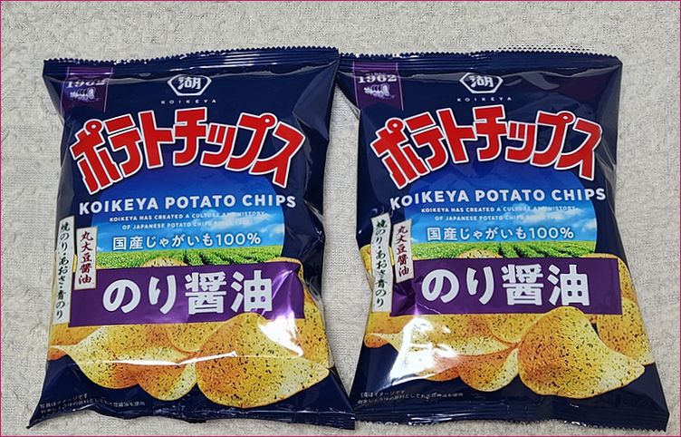 湖池屋ポテトチップスのり醤油