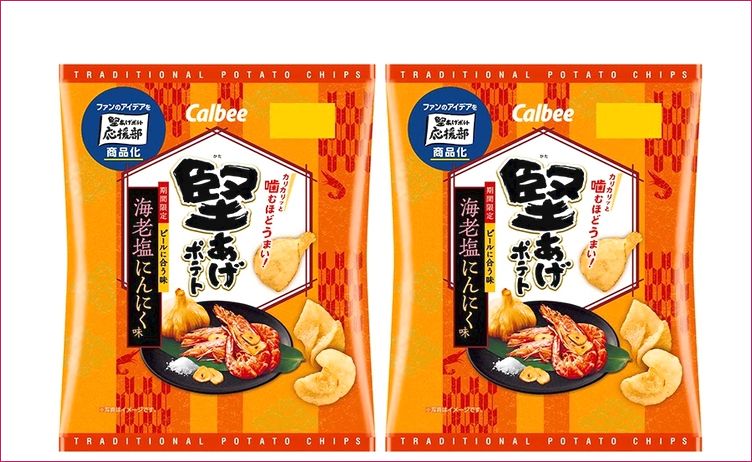 堅あげポテト海老塩にんにく味